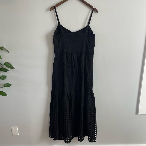 Solid & Striped | Women’s The Tilda Pintuck-Pleated Cotton-Poplin Dress Black L - Picture 6 of 10